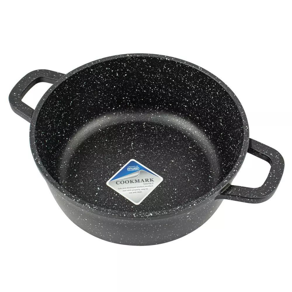 Cratiță din aluminiu Kinghoff 1592, acoperire cu marmură, 1,3 l, 16 cm