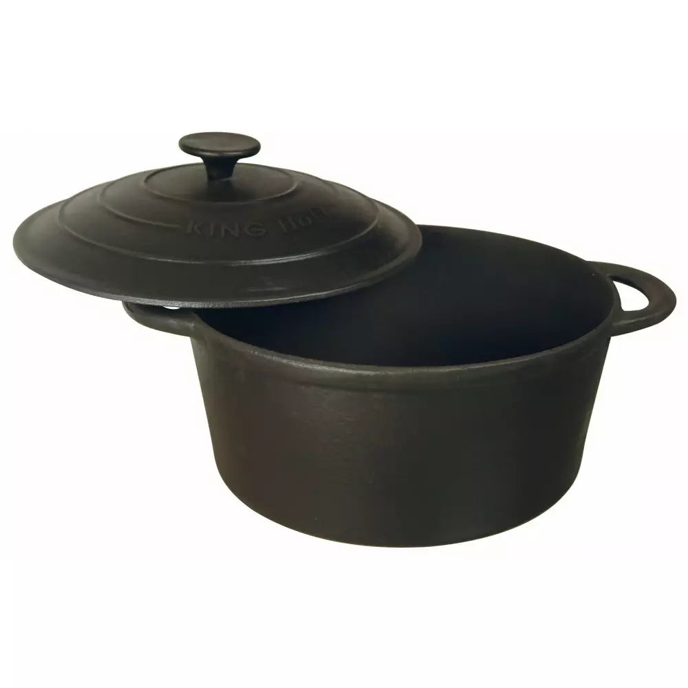 Cratiță KingHoff 2253, Capac din fontă, Mânere din fontă, Inducție, 2,4 l, Diametru 22 cm