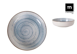 Bol adânc LA MEDITERRANEA Swirl, 18 cm, porțelan