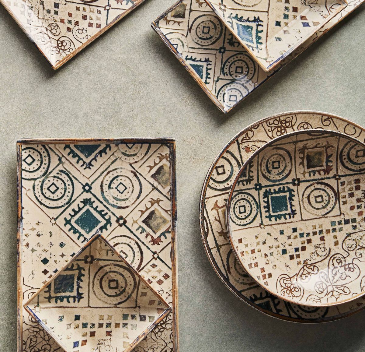 Farfurie LA MEDITERRANEA Grecia, 30x20 cm, portelan