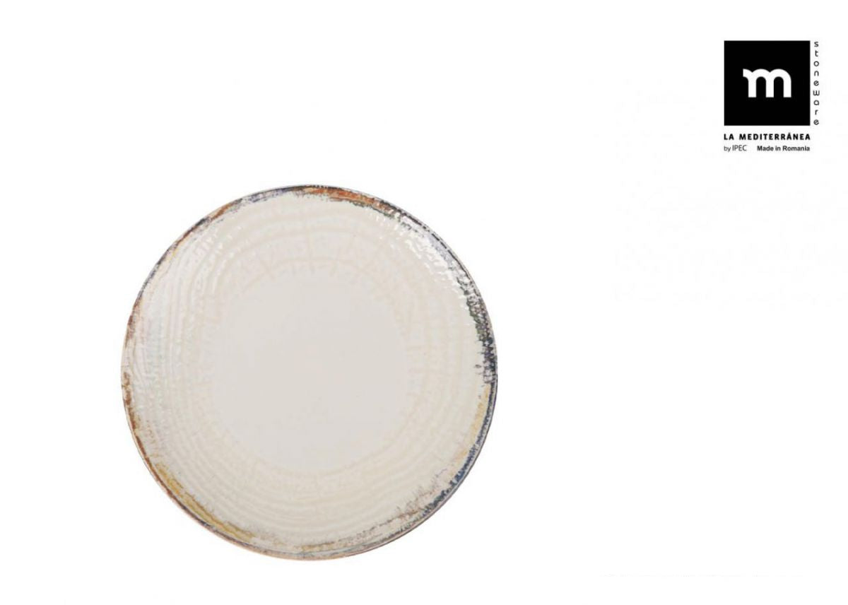 Farfurie desert LA MEDITERRANEA Albus, 20 cm, portelan
