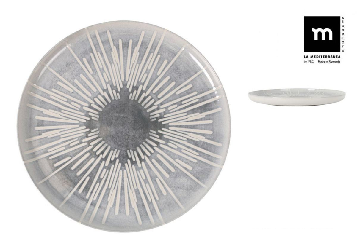 Platou rotund LA MEDITERRANEA Ivar, 32 cm, porțelan