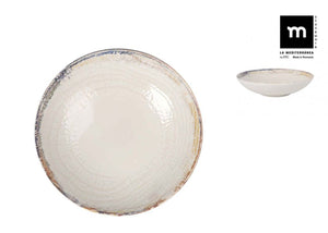 Bol adânc LA MEDITERRANEA Albus, 21 cm, porțelan