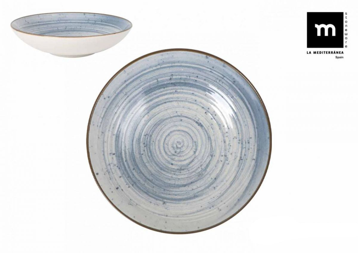 Bol adânc LA MEDITERRANEA Swirl, 21 cm, porțelan