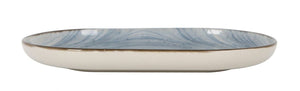 Platou oval LA MEDITERRANEA Swirl, Porțelan