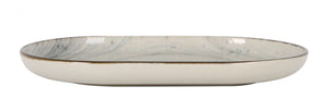 Farfurie ovală LA MEDITERRANEA Vortex, 20x13 cm, porțelan
