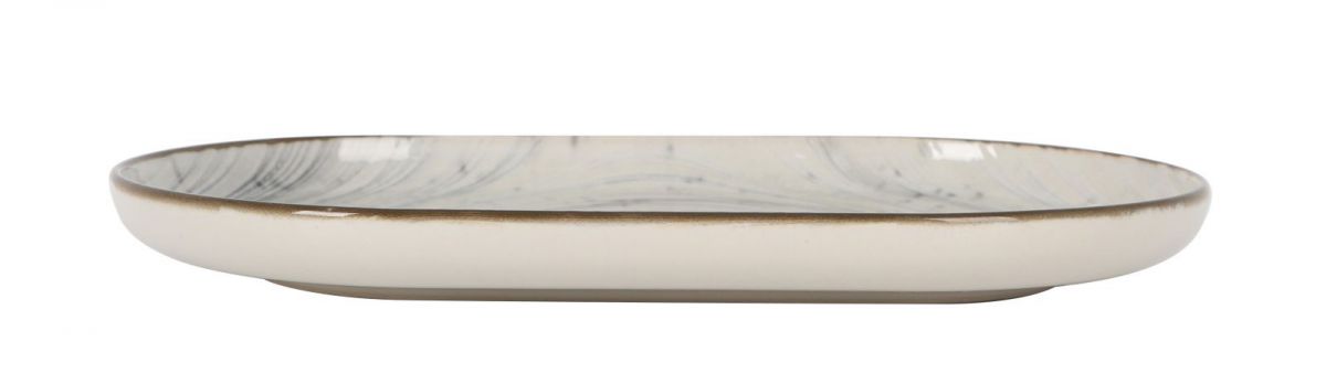 Farfurie ovală LA MEDITERRANEA Vortex, 25x15 cm, porțelan