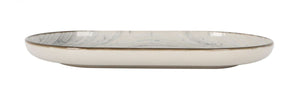 Farfurie ovală LA MEDITERRANEA Vortex, 25x15 cm, porțelan
