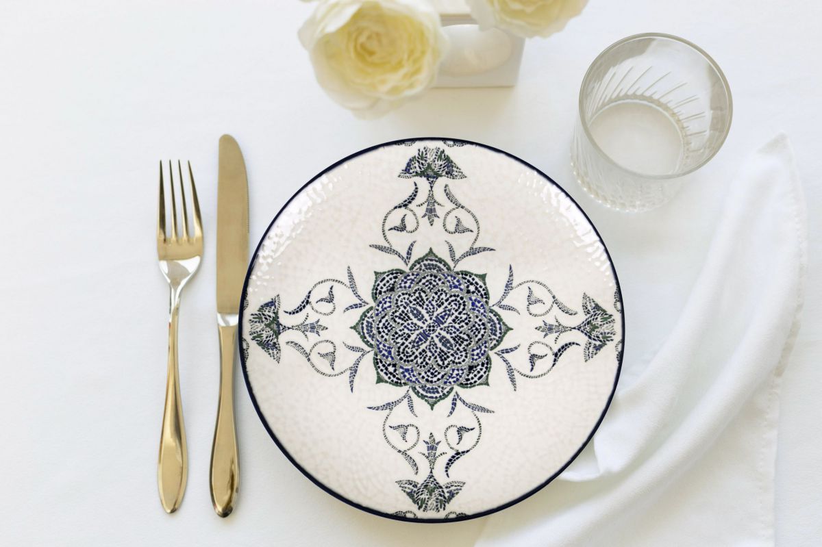 Farfurie pentru desert LA MEDITERRANEA Rosetta, 20 cm, portelan