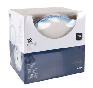 Set de masă LA MEDITERRANEA Ibiza, 12 piese, porțelan