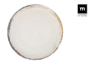 Plato rotund LA MEDITERRANEA Albus, 33 cm, portelan