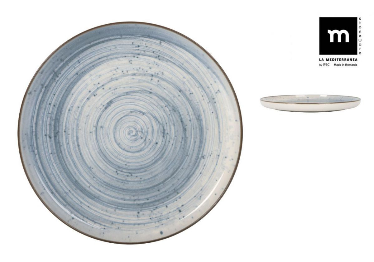 Platou rotund LA MEDITERRANEA Swirl, 32 cm, porțelan