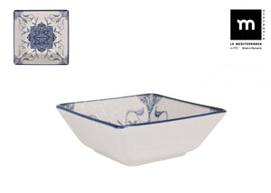 Bol adânc LA MEDITERRANEA Rosetta, 13x13 cm, porțelan