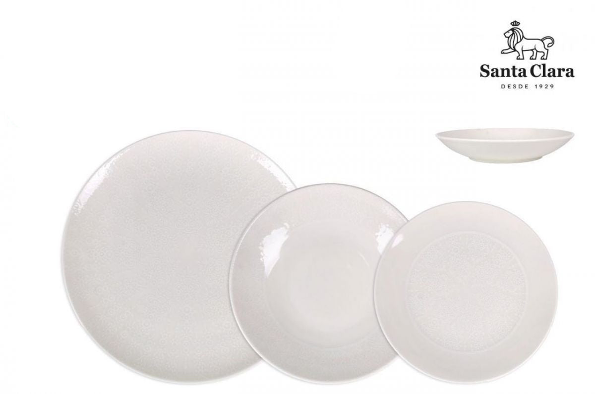 Set de cină Santa Clara Coruña, 12 piese, porțelan