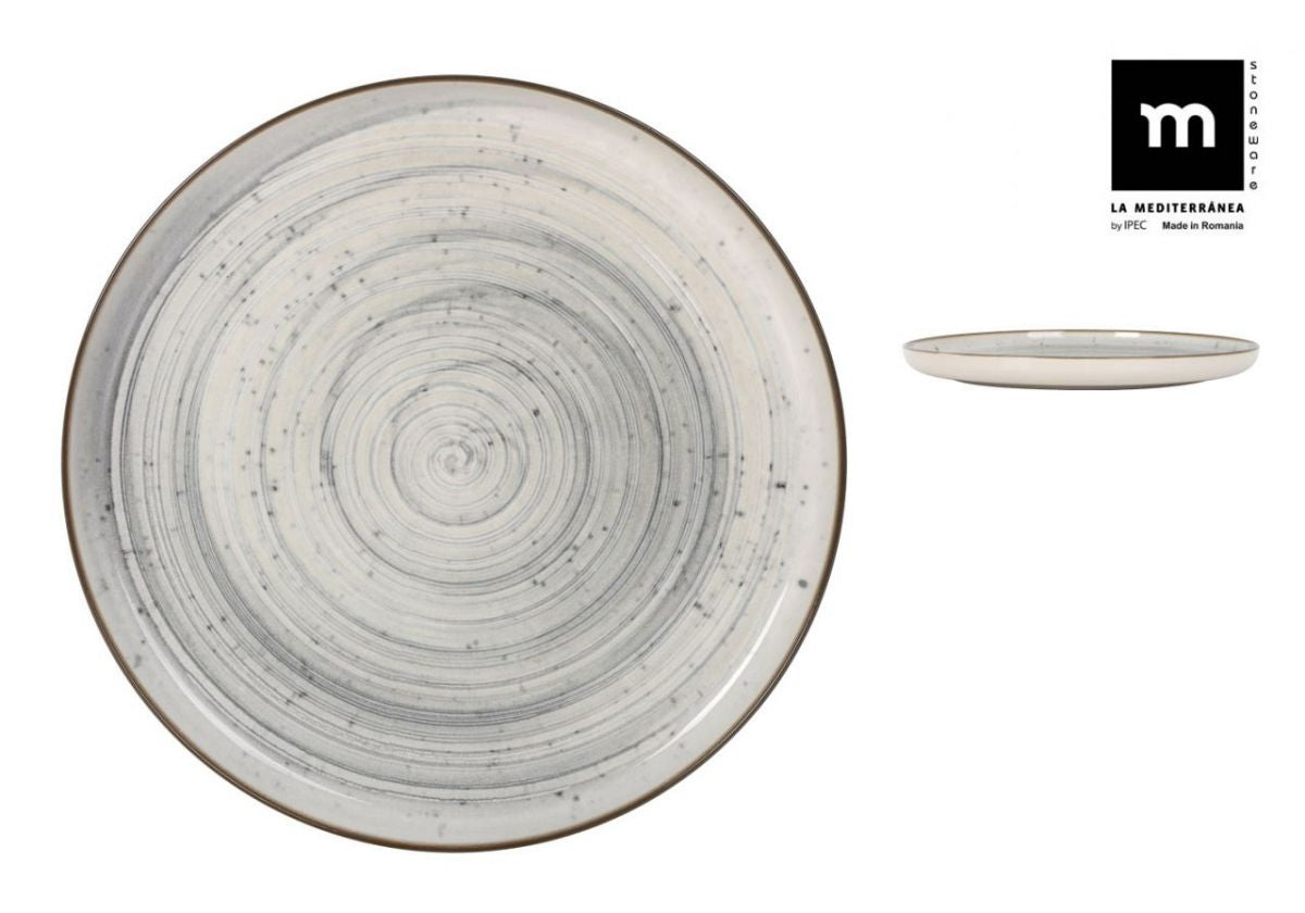 Platou rotund LA MEDITERRANEA Vortex, 32 cm, porțelan