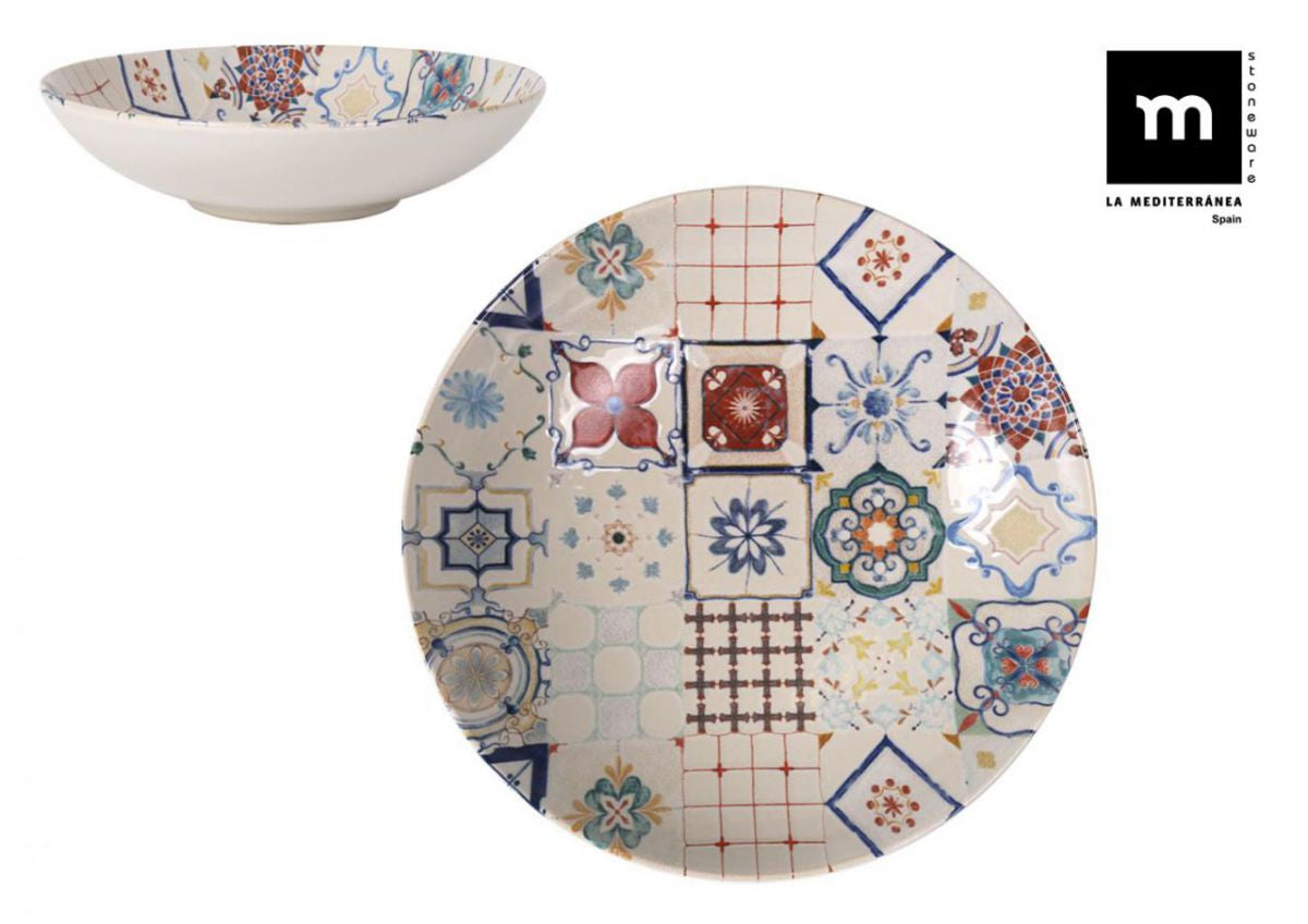 Farfurie adanca LA MEDITERRANEA Lore, 21 cm, portelan