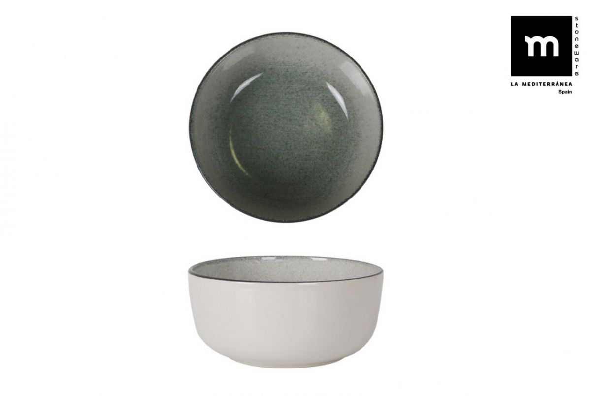 Bol adânc LA MEDITERRANEA Beloi, 14 cm, porțelan