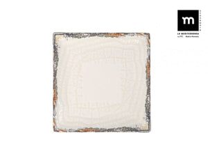 Farfurie desert LA MEDITERRANEA Albus, 18x18 cm, portelan