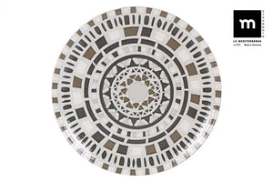 Platou rotund LA MEDITERRANEA Barroc, 33 cm, porțelan