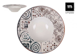 Bol adânc LA MEDITERRANEA Grecia, 28 cm, porțelan