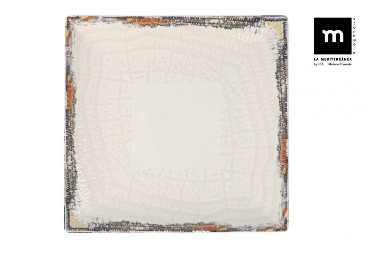 LA MEDITERRANEA Farfurie principala Albus, 24x24 cm, portelan