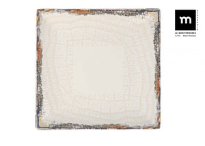 LA MEDITERRANEA Farfurie principala Albus, 24x24 cm, portelan