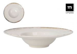 Bol adânc LA MEDITERRANEA Albus, 28 cm, porțelan