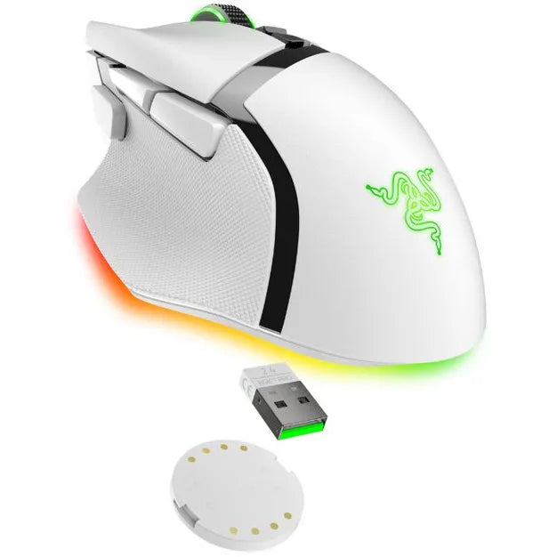Mouse de gaming wireless Razer Basilisk V3 PRO, 30k DPI, alb