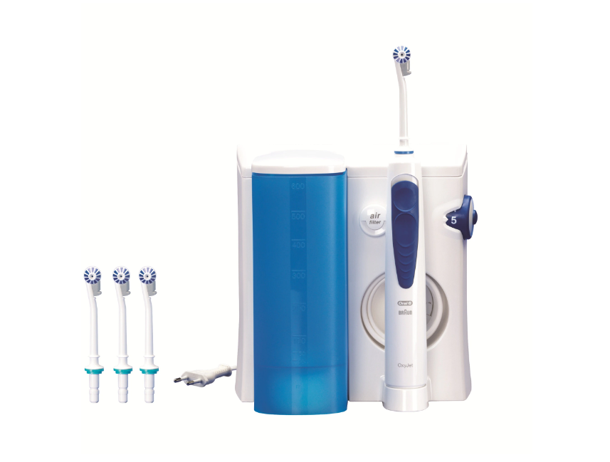 Irigator dentar Oral-B Oxyjet MD20, 600 ml, Alb