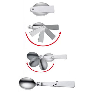 Termos alimentar KingHoff 1457, 500 ml, perete dublu, lingură, oțel inoxidabil