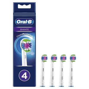 Cap de periuță de dinți electrică Oral-B Cross Action EB50, alb 3D, 4 buc.