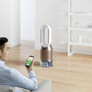 Purificator de aer Dyson PH04, WiFi, Bluetooth, 10 niveluri de viteză, filtru HEPA H13, telecomandă magnetică, auriu