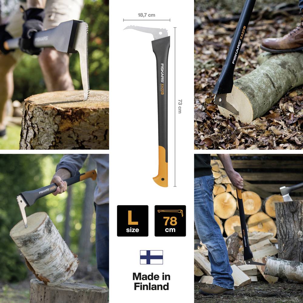 Instrumentul Fiskars WoodXpert XA22 pentru mutarea buștenilor