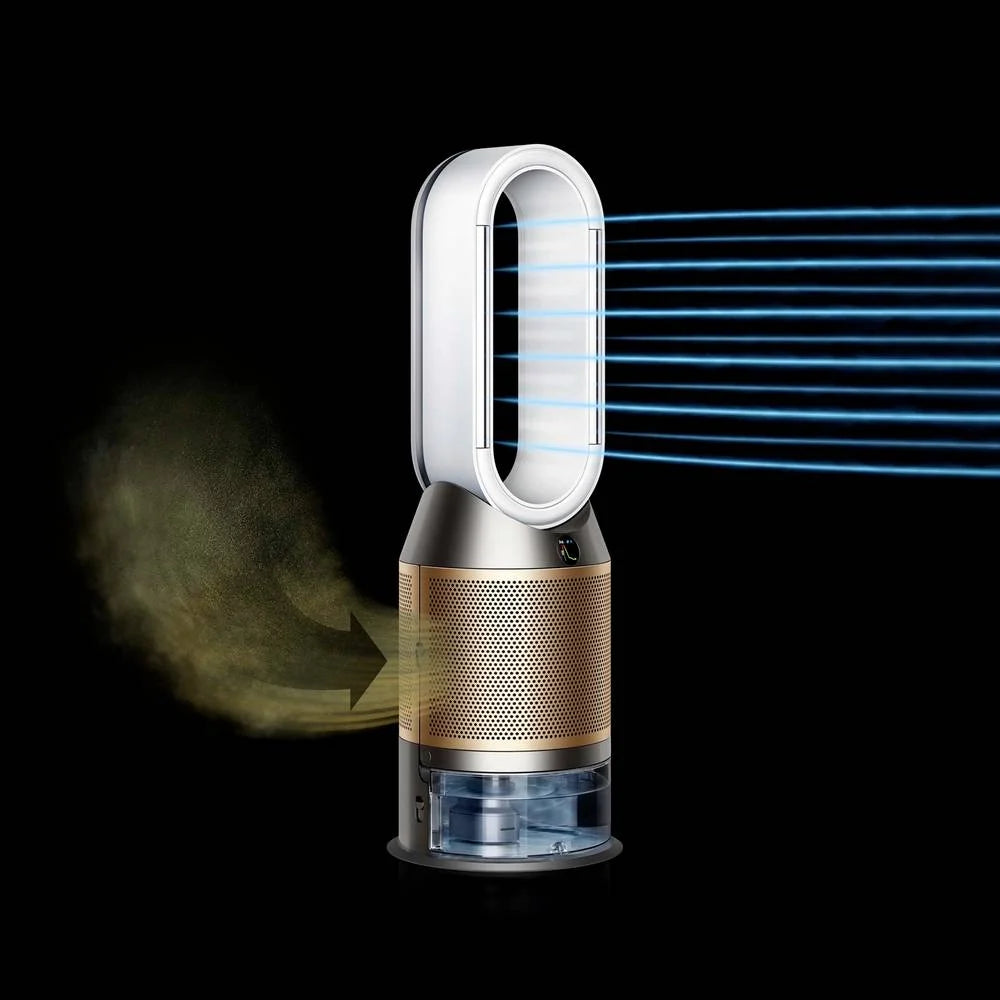 Purificator de aer Dyson PH04, WiFi, Bluetooth, 10 niveluri de viteză, filtru HEPA H13, telecomandă magnetică, auriu