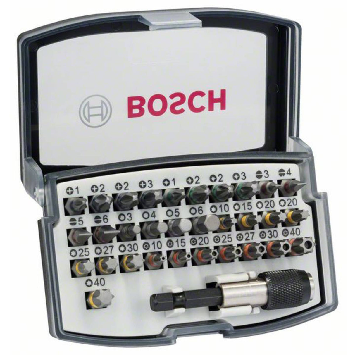 Set de biți de șurubelniță Bosch Pro-Mix 2607017319, 32 de piese