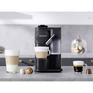 Espressor DeLonghi EN510.B Lattissima One Evo, Capsule, 1450W, 19 bare, Negru