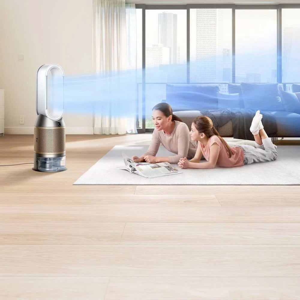 Purificator de aer Dyson PH04, WiFi, Bluetooth, 10 niveluri de viteză, filtru HEPA H13, telecomandă magnetică, auriu