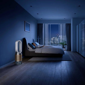 Purificator de aer Dyson PH04, WiFi, Bluetooth, 10 niveluri de viteză, filtru HEPA H13, telecomandă magnetică, auriu