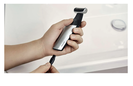 Aparat de tuns corporal Philips BG5020/15, Durată de viață a bateriei de până la 60 de minute, Încărcare 1 oră, Accesoriu pentru spate