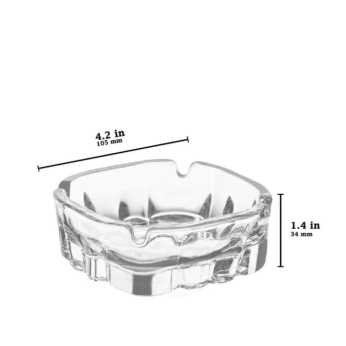 Scrumieră din sticlă LAV Karina, 10,6 cm, 2 buc.