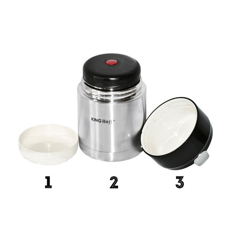 Termos alimentar cu pereți dubli din oțel inoxidabil KingHoff 4374, 650 ml