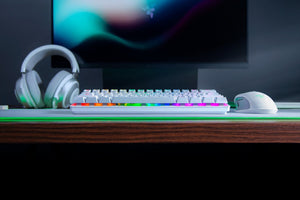 Tastatură de gaming Razer Huntsman Mini, albă
