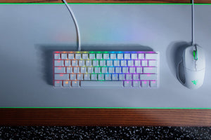 Tastatură de gaming Razer Huntsman Mini, albă