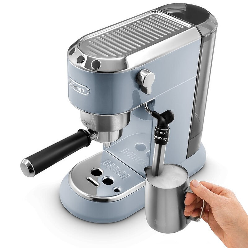 Aparat de cafea Delonghi Dedica Arte EC785 AE, 1 L, 1300 W, 15 bar, Albastru