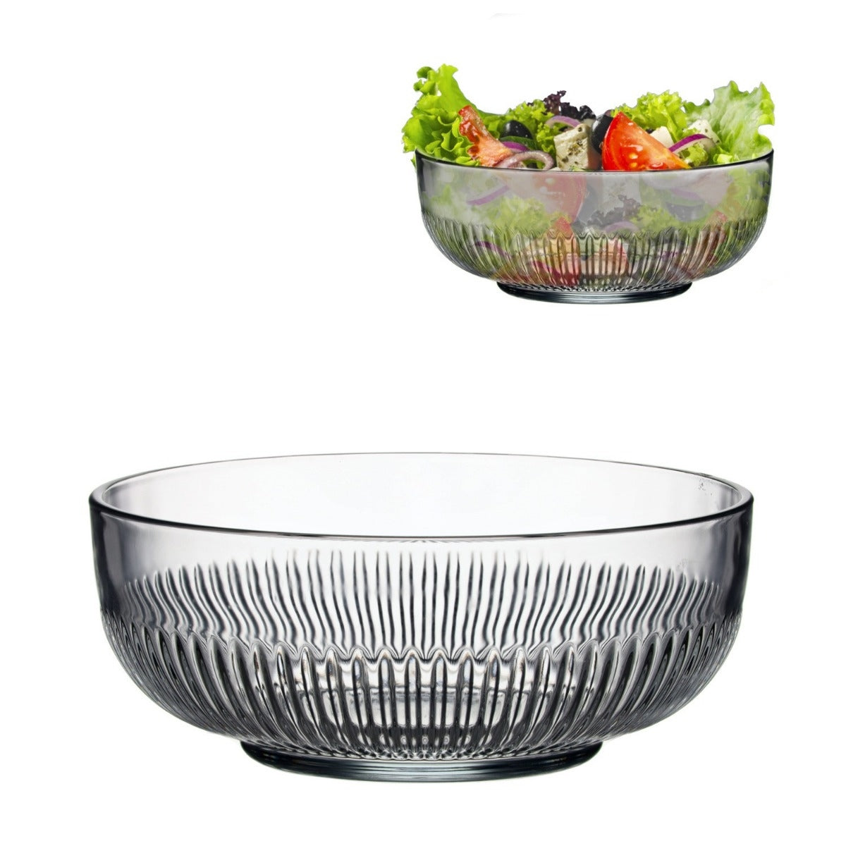 Bol de salată din sticlă LAV Tokyo, 880 ml, 2 buc. 