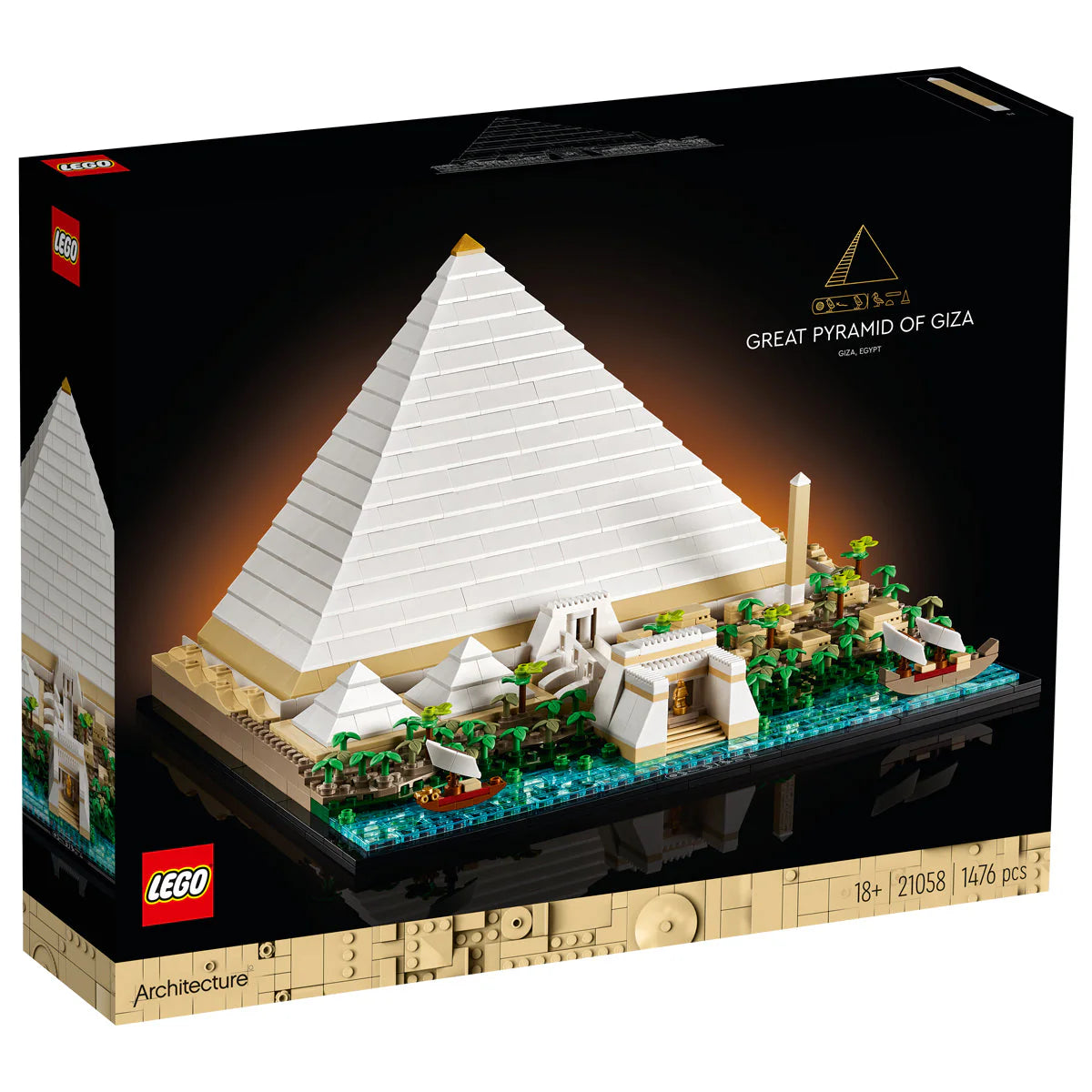 LEGO® Architecture - Marea Piramidă din Giza 21058, 1476 de piese