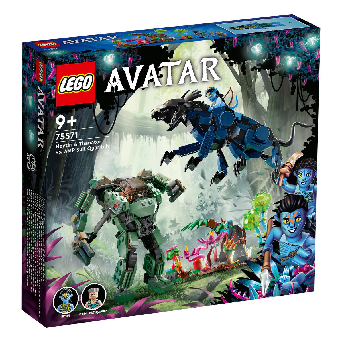 LEGO® Avatar Neytiri și Thanator vs. Robot AMP Quaritch 75571, 560 de piese