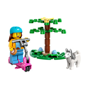 LEGO® City 30639 Aleea câinilor și trotineta 