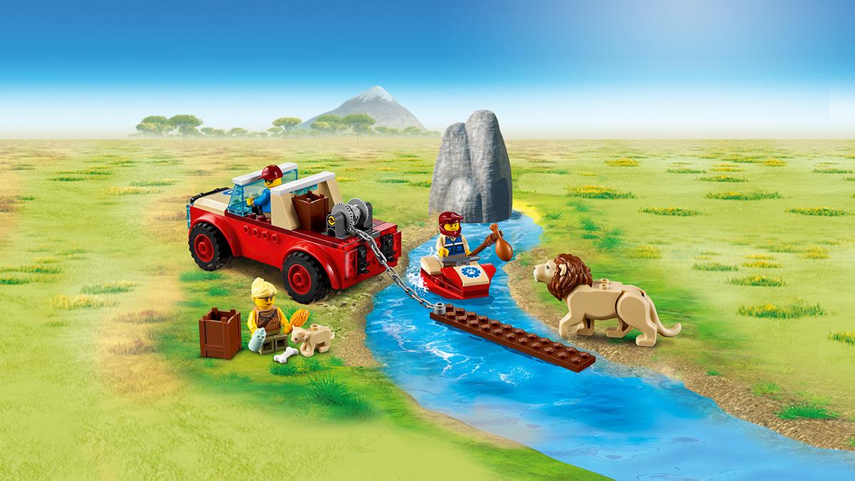 LEGO® City - Jeep de salvare a faunei sălbatice off-road 60301, 157 de piese