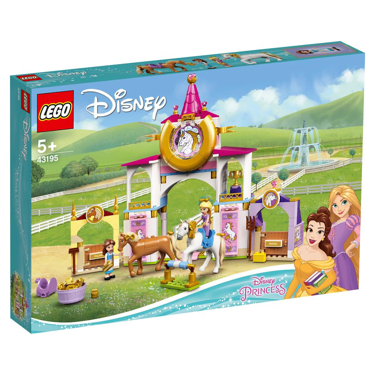 LEGO® Disney Princess - Grajdurile regale ale Bellei și Rapunzel 43195, 239 de piese